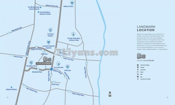 Location Map of Godrej Platinum